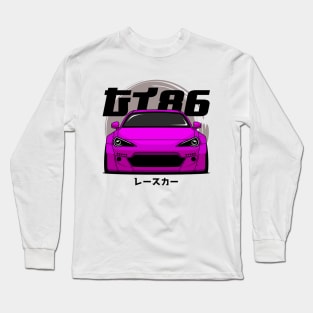 Pink GT 86 Front Long Sleeve T-Shirt